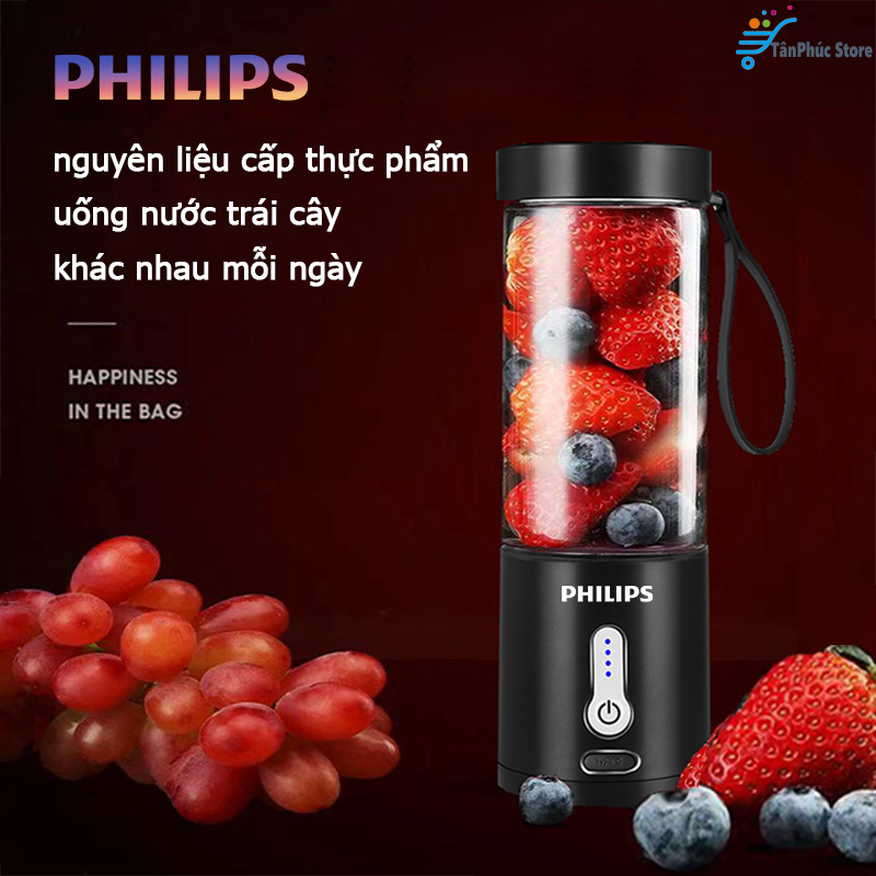 Máy Xay Sinh Tố Mini Cầm Tay Đa Năng,máy say sinh tố đa năng mini,6 lưỡi,Dung Lượng Pin 4000Mah bảo hành 6 tháng