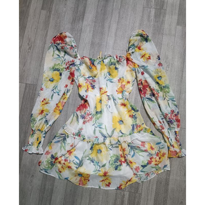 Đầm hoa voan size S