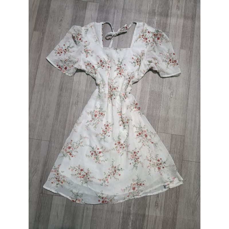 Đầm hoa voan size S