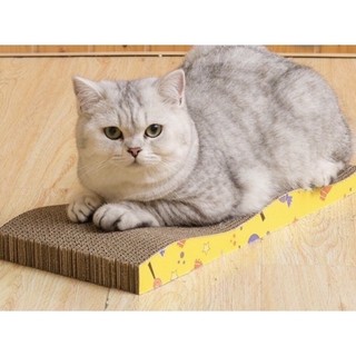 (FREESHIP) Bàn cào móng hình sóng carton , dày dặn cho mèo cào móng