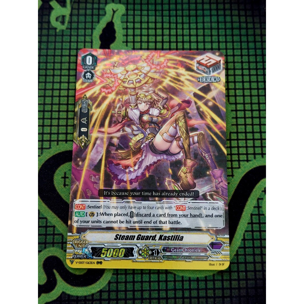 Thẻ Bài Cardfight Vanguard V-SS07/063 Steam Guard, Kastilia – Triple Rare