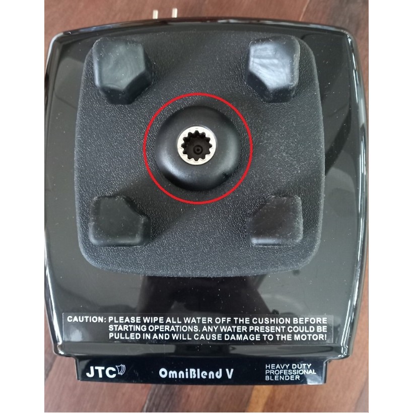 Socket nhông trục nấm máy xay công nghiệp JTC Omniblend V TM JTC 800A cốt vuông đường chéo 8mm