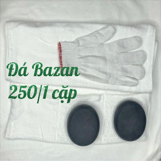 Đá BAZAN chườm Gan, làm nóng Combo 2 viên, tặng túi chườm đa năng + bao tay