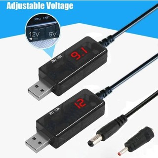  Cáp nguồn 5V USB sang DC 5.5x2.5mm 5V 9V và 12V 
