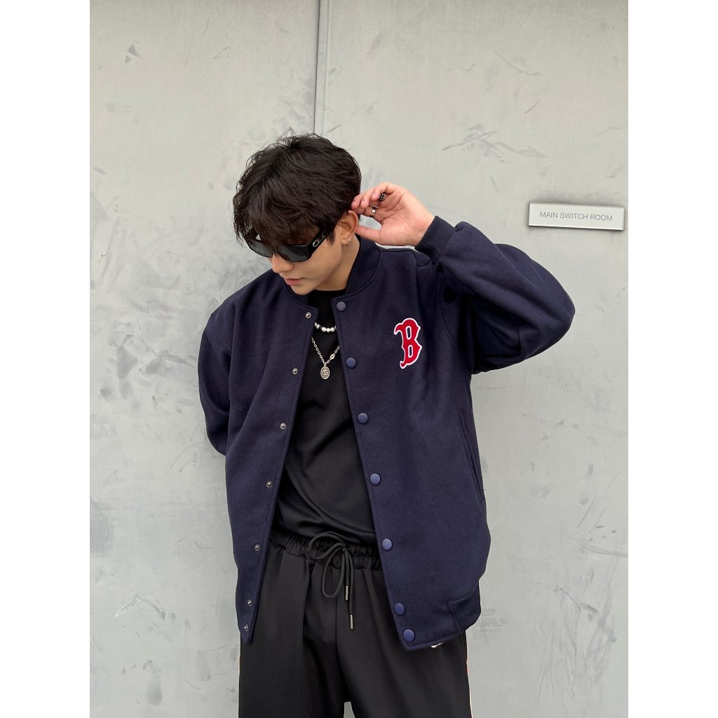 Áo Khoác Bomber Versity Jacket The Bad God Blue Lantern