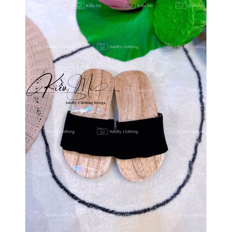 Guốc mộc gỗ xoan cho bé trai và bé gái