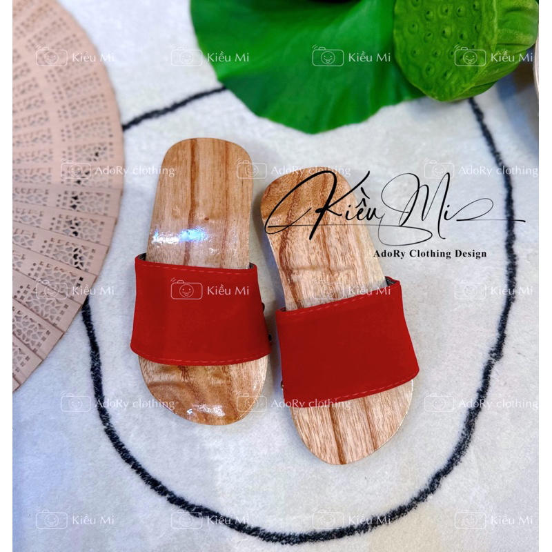 Guốc mộc gỗ xoan cho bé trai và bé gái