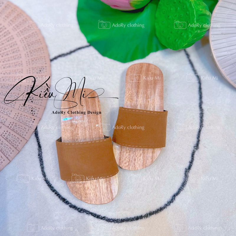 Guốc mộc gỗ xoan cho bé trai và bé gái