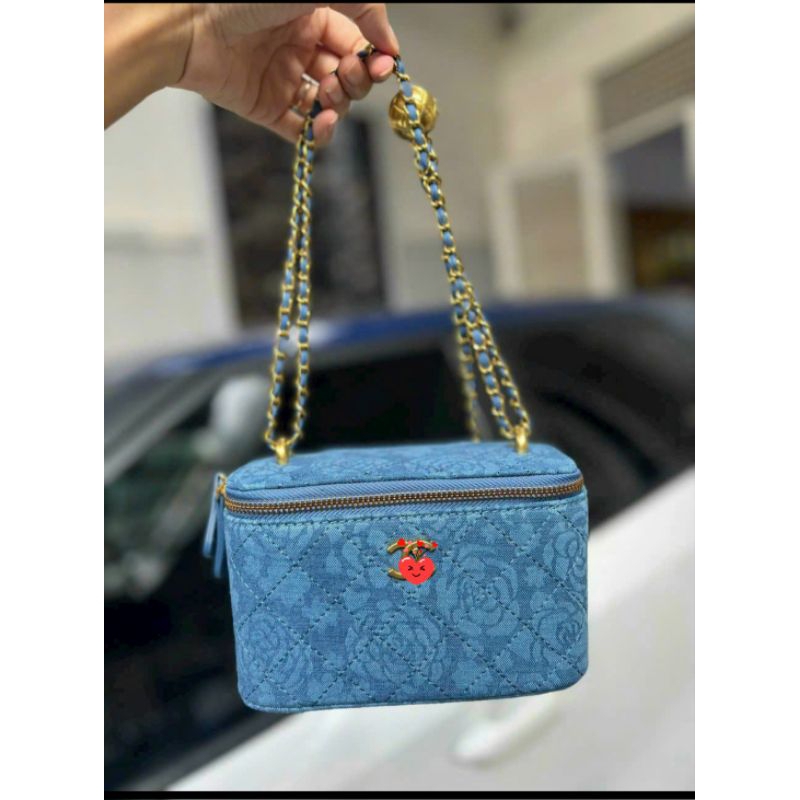 Túi cốp xanh xám