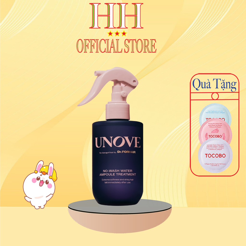 Tinh chất xịt dưỡng phục hồi tóc UNOVE NO-WASH AMPOULE TREATMENT 200ml