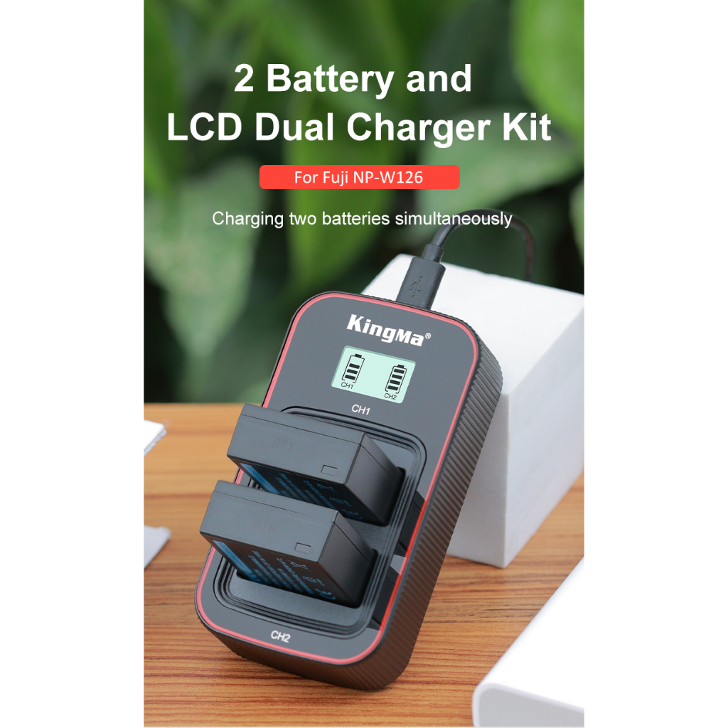 Pin và sạc máy ảnh FujifilmX-E4 3 XT1 XT2 XT3 XT30 XT20 XT10 XPro1 2 3 XH1 XS10 XA7 XA5 XA3 XA1 XM1 Fujifilm W126 W126s