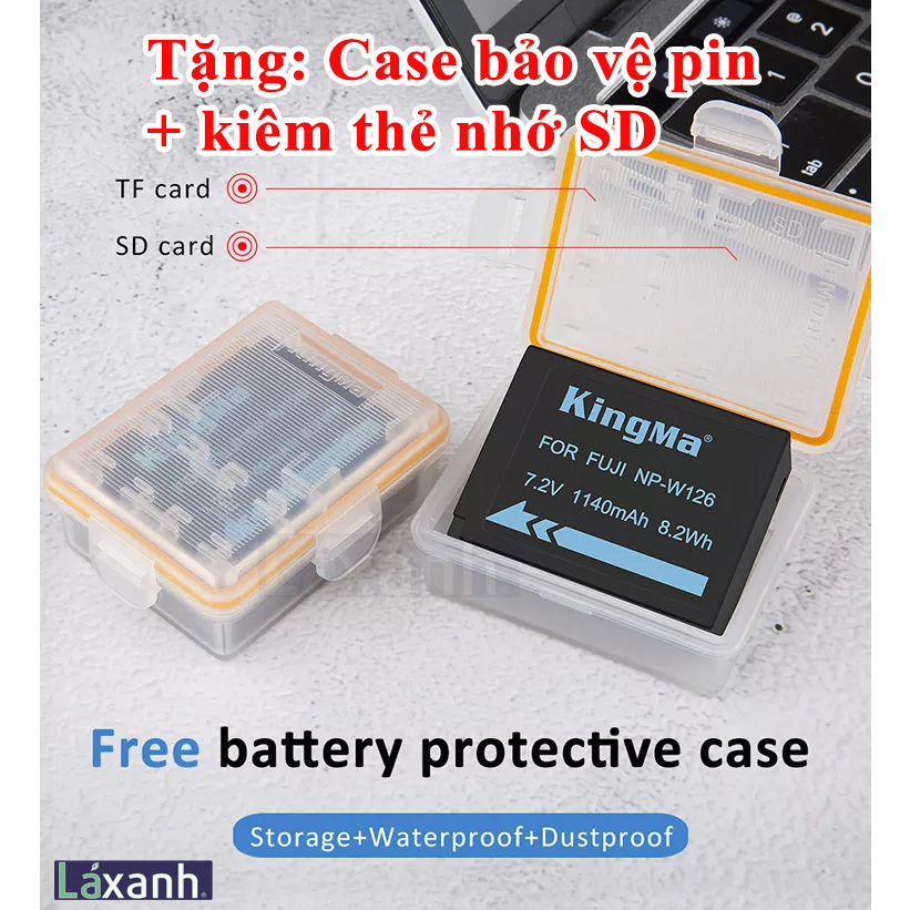 Pin và sạc máy ảnh FujifilmX-E4 3 XT1 XT2 XT3 XT30 XT20 XT10 XPro1 2 3 XH1 XS10 XA7 XA5 XA3 XA1 XM1 Fujifilm W126 W126s