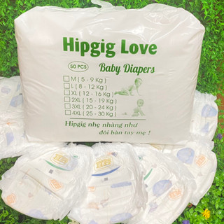  Bỉm hipgig 100 miếng quần M100 L100 XL100 XXl100 XXXl100 Tả em bé xuất Nhật cao cấp từ 5-25kg 