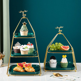 khay đựng bánh cupcake 2 tầng hình tháp
