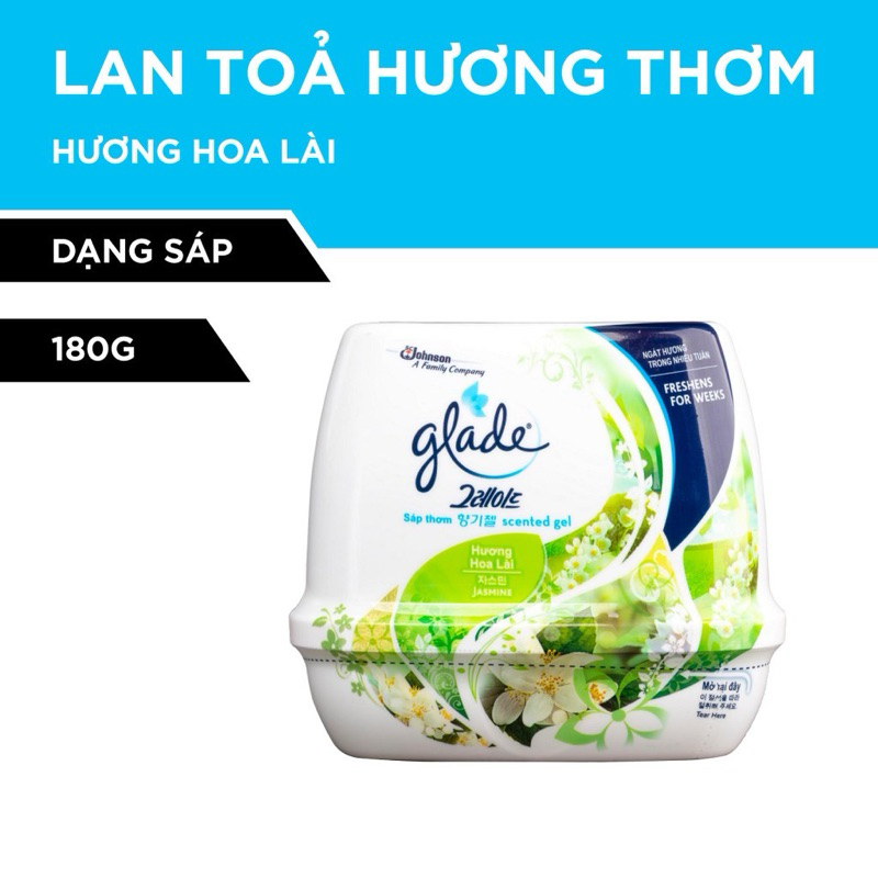 Sáp Thơm Phòng GLADE 180g hương Oải Hương Lavender / Hoa Lài