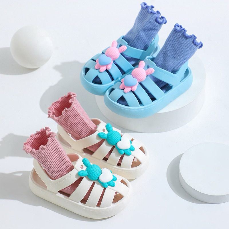 Giày sandal chống trượt dạng thể thao đế mềm êm chân cho bé trai bé gái