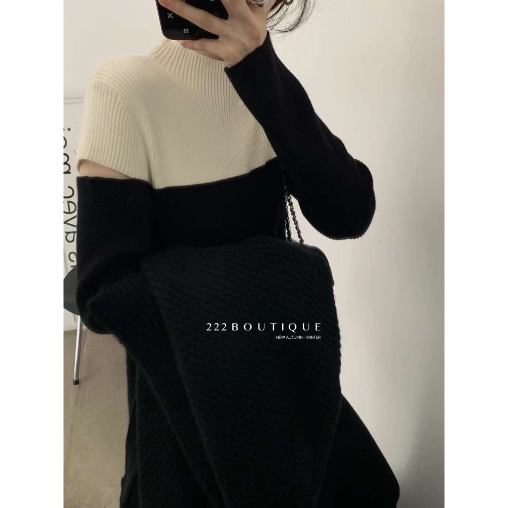 Váy len mix thân onetime 6097