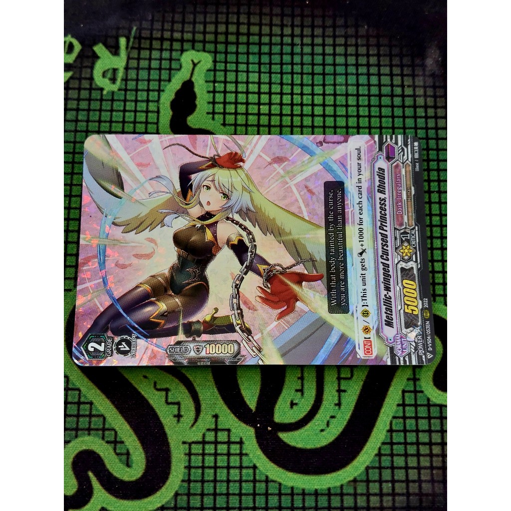 Thẻ Bài Cardfight Vanguard D-VS04/053 Metallic-winged Cursed Princess, Rhodia – Triple Rare (RRR)
