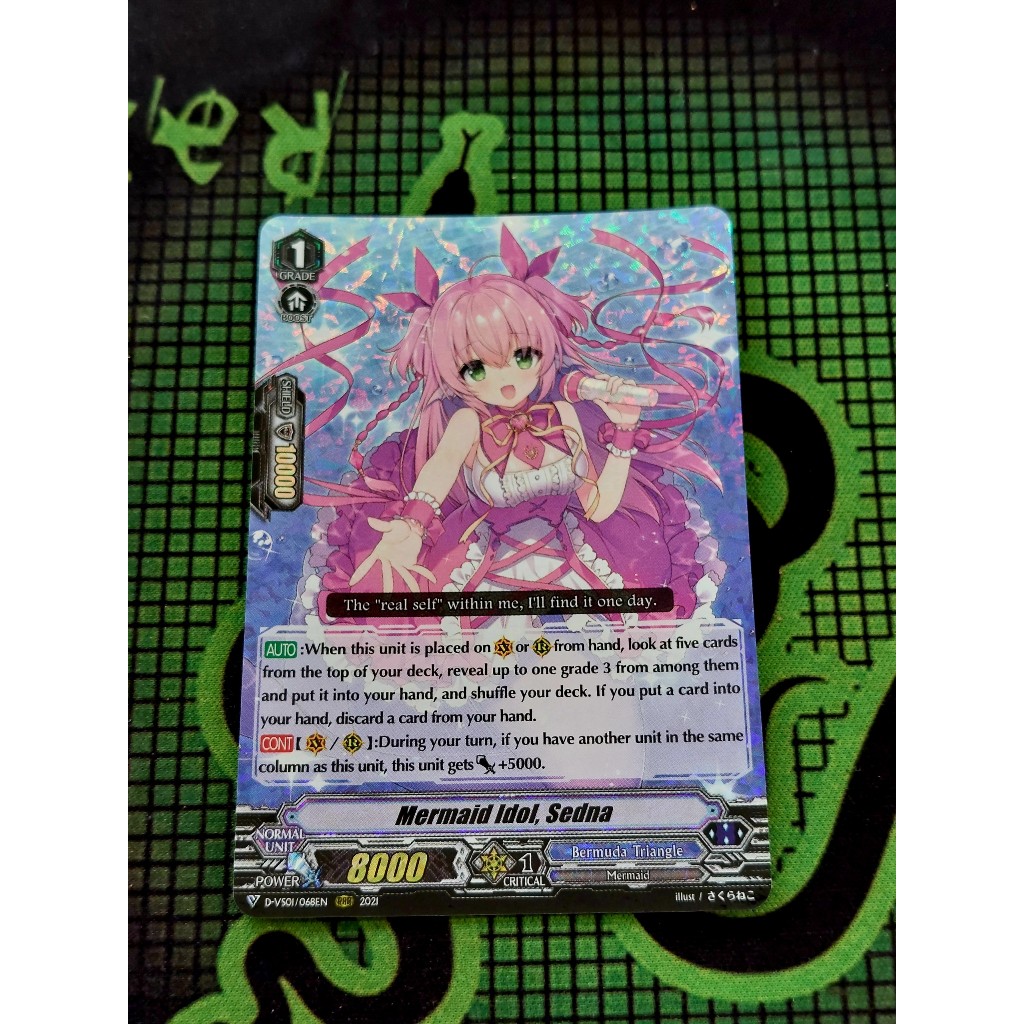 Thẻ Bài Cardfight Vanguard D-VS01/068 Mermaid Idol, Sedna – Triple Rare (RRR)