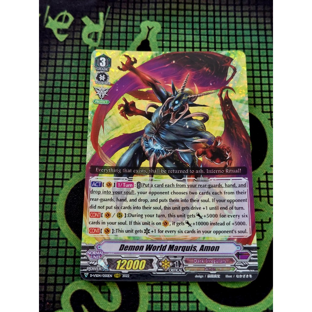 Thẻ Bài Cardfight Vanguard D-VS04/050 Demon World Marquis, Amon – Triple Rare (RRR)