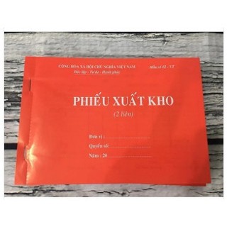 Phiếu xuất kho, Phiếu nhập kho, Phiếu Thu - Chi, Hoá đơn bán lẻ (2 liên) A5 dày 100 trang