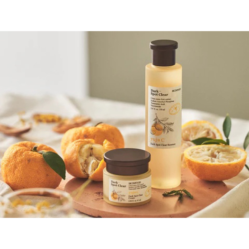 Toner-Serum-Kem dưỡng SKINFOOD chiết xuất thực vật che khuyết điểm và tàn nhang làm sáng da