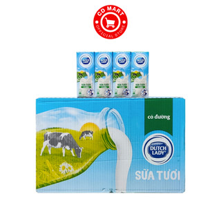 Thùng 48 hộp sữa tươi tiệt trùng có đường Dutch Lady 180ml