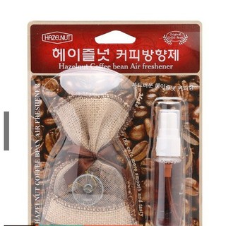 Túi thơm cao cấp xe hơi kèm tinh dầu hương Cafe Hazelnut 25ml - nhập khẩu Hàn Quốc