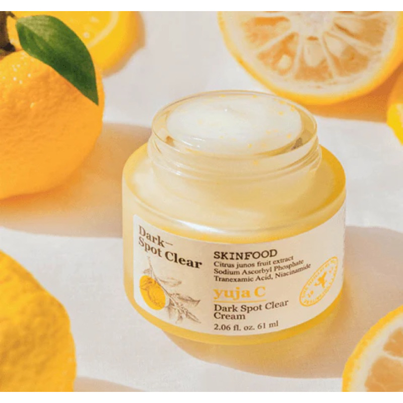 Toner-Serum-Kem dưỡng SKINFOOD chiết xuất thực vật che khuyết điểm và tàn nhang làm sáng da