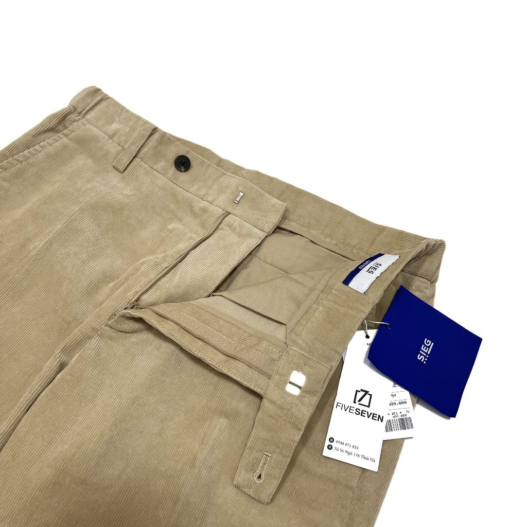 Quần âu nhung nam SIEG form Tapered Fit PDFAH4513 xuất Hàn xịn