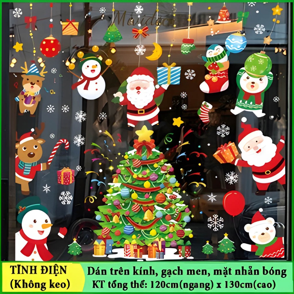 Decal trang trí Noel, Decal Noel dây treo trang trí Noel Link số 2 gồm 50 mẫu