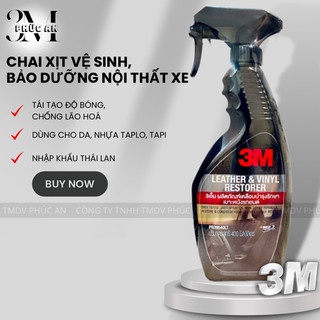Chai xịt vệ sinh nội thất ô tô 3M, vệ sinh ghế da xe , bảo dưỡng nhựa taplo tappi, nhập Thái Lan