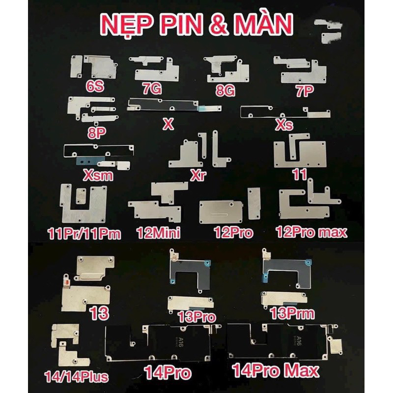 Nẹp pin+ nẹp màn kèm ốc