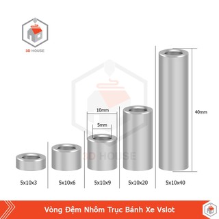 Vòng Đệm Nhôm Trục Bánh Xe Vslot Cao Từ 1 - 40mm
