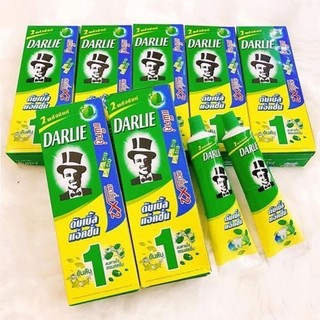 Kem đánh răng Darlie hộp 2 tuýp kem đánh răng ông tây đen Darlie bạc hà Thái Lan