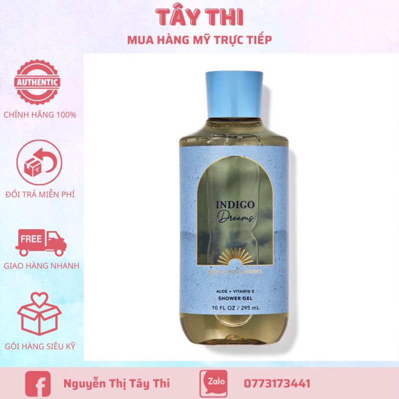 Gel Tắm Indigo Dreams 236ml - Bath & Body works chính hãng Mỹ