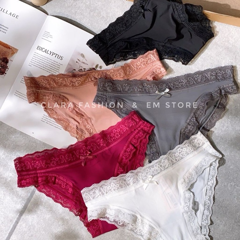 Set 10 Quần Lót Victoria Secret Xịn Viền Ren Siêu Mát A16