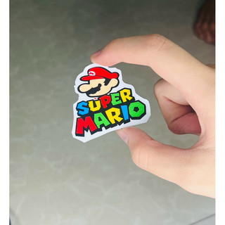 [FREESHIP] Tem Logo Sticker Super Mario 5cmx4cm Dễ Thương Vui Nhộn