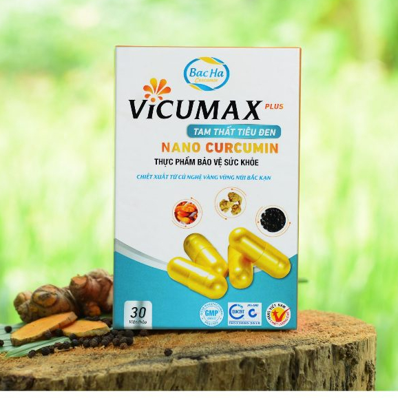 Vicumax Plus Tam Thất Tiêu Đen Nano Curcumin