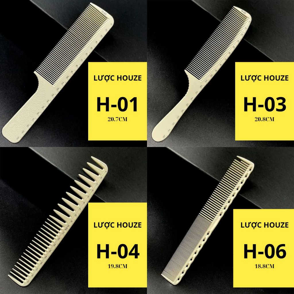Combo 4 Lược Xịn Cắt Tóc Nam