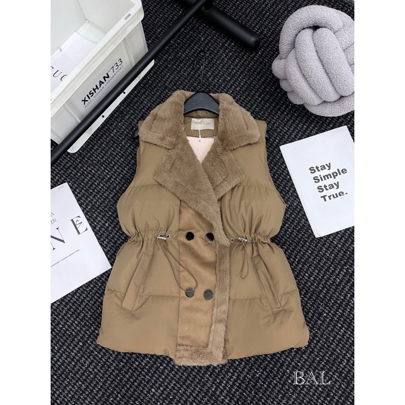 Áo Phao Gile Rút Eo Hàng QC Cao Cấp- LS00003