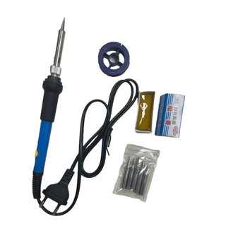 Bộ mỏ hàn thiếc kèm 5 đầu hàn, nhựa thông và cuộn chì thiếc