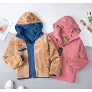 Áo Khoác Gió Nữ Lót Lông Cừu  mềm mại chống thấm nước