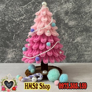 Cây thông Noel kẽm nhung đế xoay 360 độ