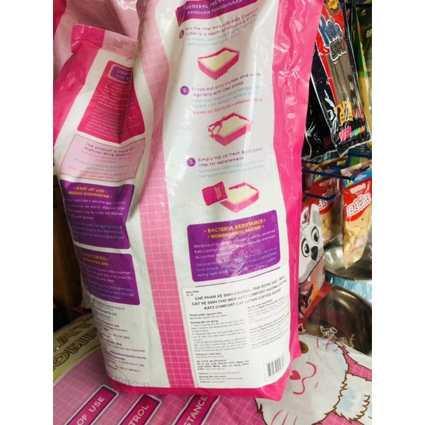 Cát vệ sinh cho mèo katz comfort 10l  - cát thái lan ~8,5kg