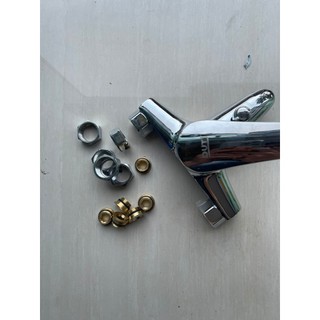 Bộ ốc chân sen inox ruột đồng thau nóng lạnh hàng dày