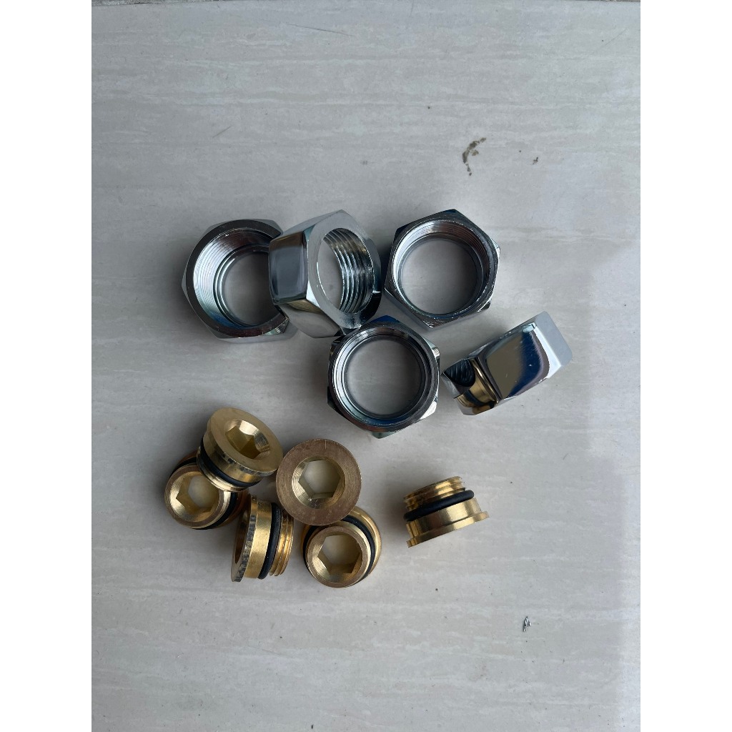 Bộ Ốc Chân Sen Inox Ruột Đồng Thau Nóng Lạnh Hàng Dày