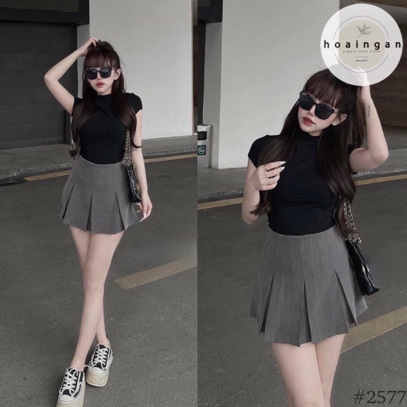 CHÂN VÁY CHỮ A LƯNG CAO XẾP LY TO CHẤT RUBY CAO CẤP HOTTREN LÊN DÁNG SIÊU XINH MA024