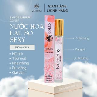 Nước hoa nữ chính hãng eau so sexy edp coruxi dạng xịt hương thơm quyến rũ tươi mát nhẹ nhàng 10ml