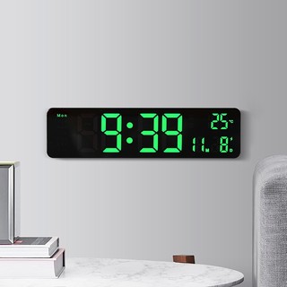 Đồng hồ điện tử treo tường hiển thị thứ, ngày tháng, nhiệt độ, báo thức LED